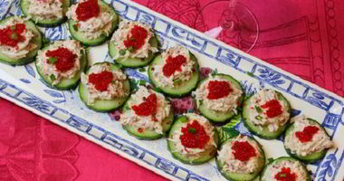 Рецепт Канапе с крабовым мясом