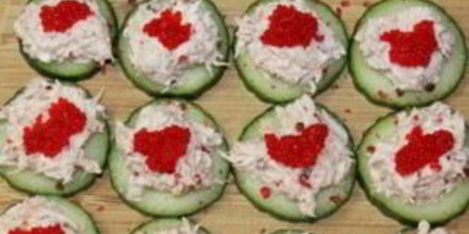 Рецепт канапе с крабовым мясом