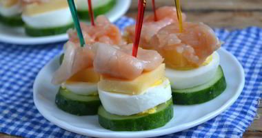 Рецепт Канапе с красной рыбой