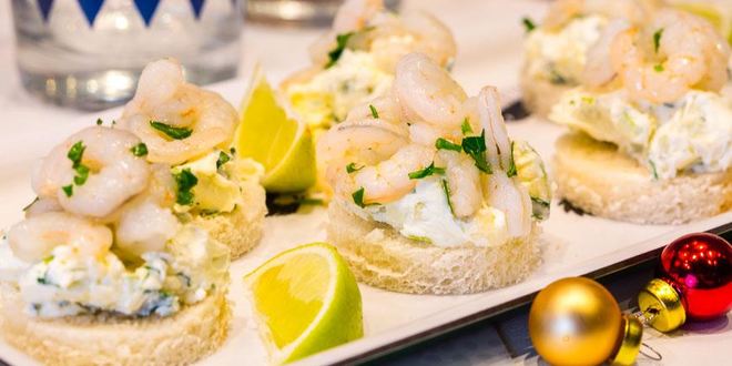 Рецепт Канапе с креветками