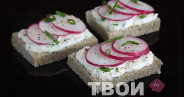 Рецепт Канапе с редиской