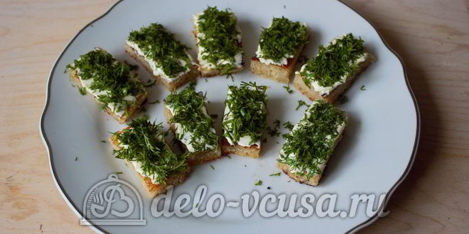 Рецепт канапе с селедкой