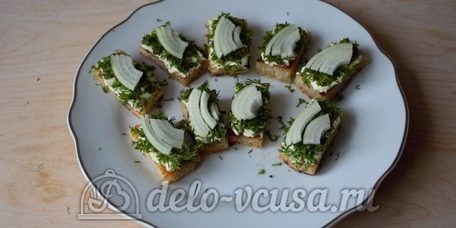 Рецепт канапе с селедкой