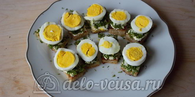 Рецепт канапе с селедкой