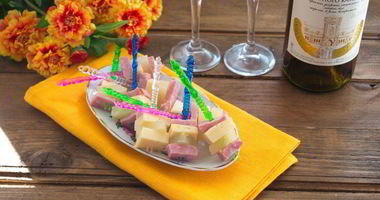 Рецепт Канапе с ветчиной и сыром