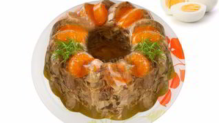 Рецепт Холодца из куриных лапок с говядиной