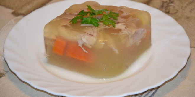 Рецепт Холодца из курицы без желатина