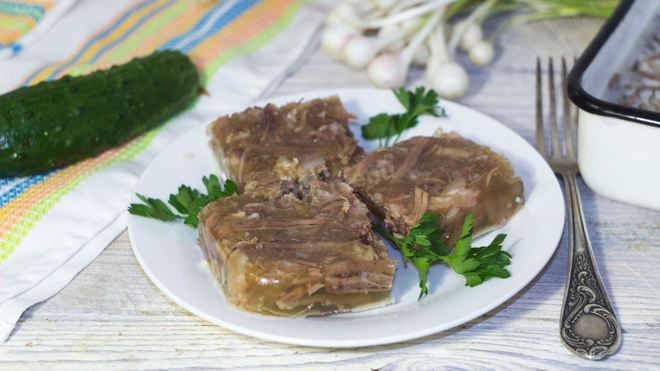 Рецепт холодца из свиных ножек и говядины