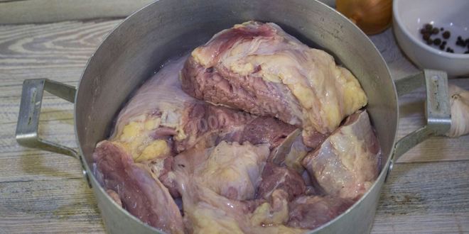 Рецепт холодца из свиных ножек и говядины