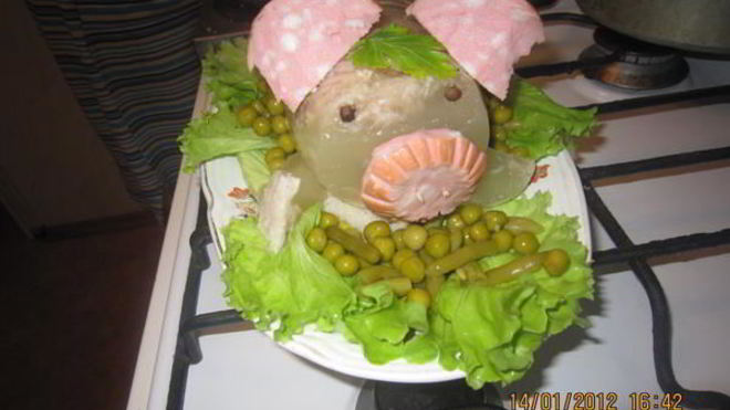 Рецепт холодца поросенок