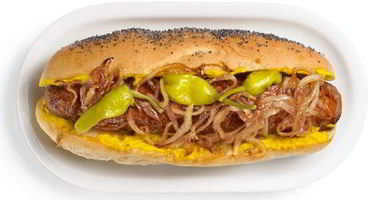 Рецепт Хот-дога с жареным луком