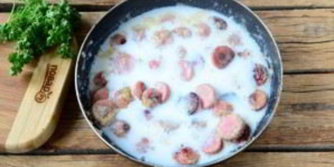 Рецепт хот-дога в луковых колечках