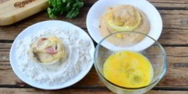 Рецепт хот-дога в луковых колечках