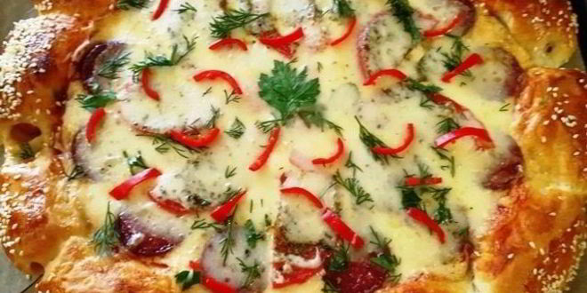 Рецепт суперсырной хот-дог-пицца