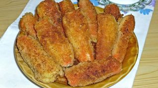 Рецепт Крабовых палочек в кляре с сыром