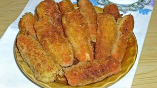 Рецепт Крабовых палочек в кляре с сыром