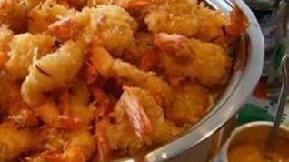 Рецепт Креветок в кляре с кокосом