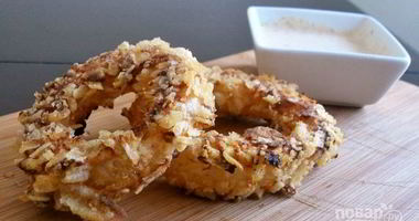 Рецепт Луковых колец в панировке