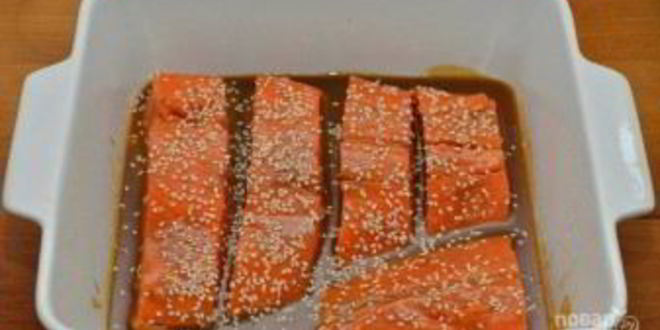 Рецепт маринованного лосося