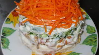 Рецепт Корейской моркови с курицей