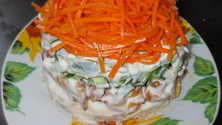 Рецепт Корейской моркови с курицей