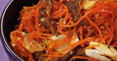 Рецепт Корейской моркови с мясом