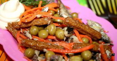 Рецепт Корейской морковки с сухариками