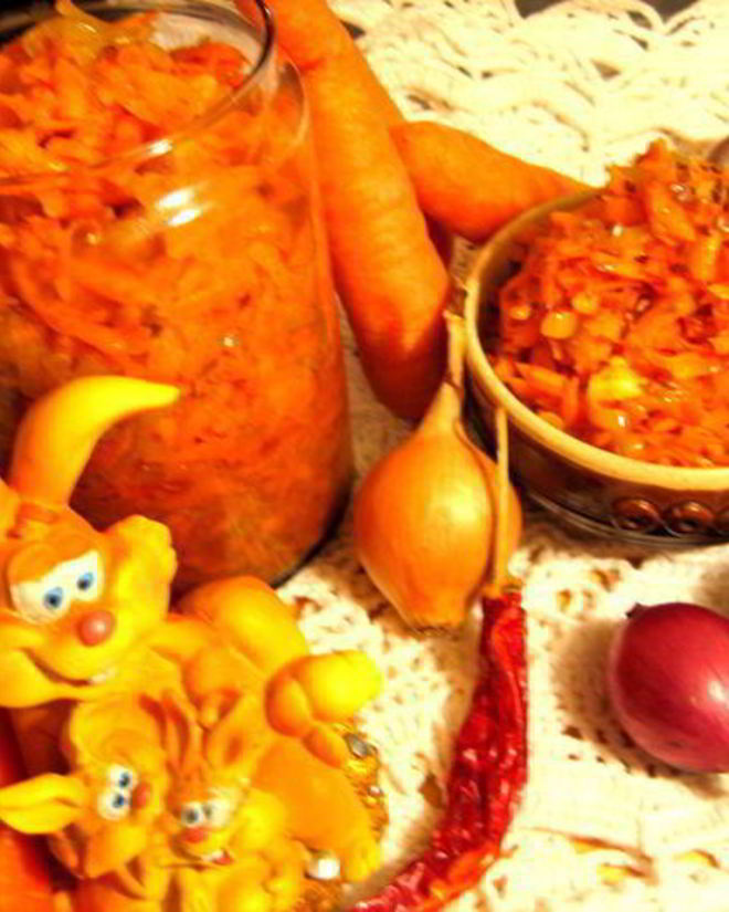 Рецепт моркови по-корейски с луком