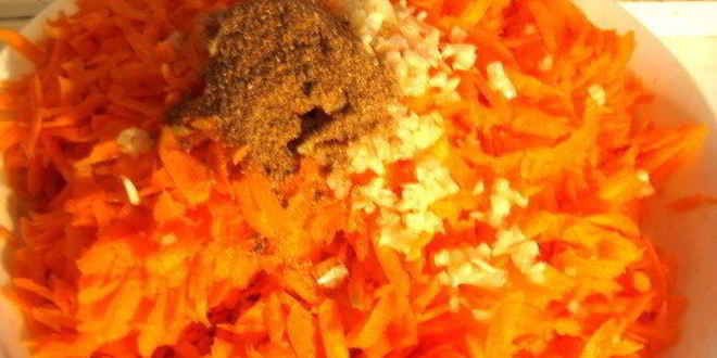 Рецепт моркови по-корейски с луком