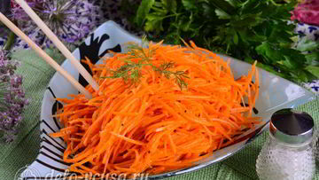 Рецепт Моркови по-корейски с приправой