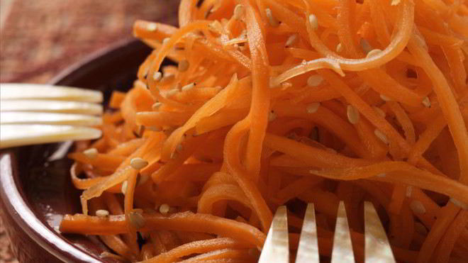 Рецепт морковчи — корейской закуски из сладкой моркови
