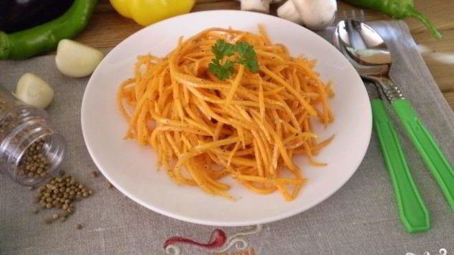 Рецепт морковки по-корейски острая
