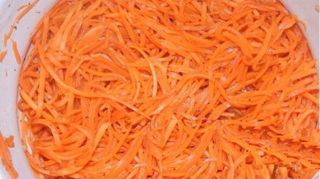 Рецепт вкусной корейской морковки