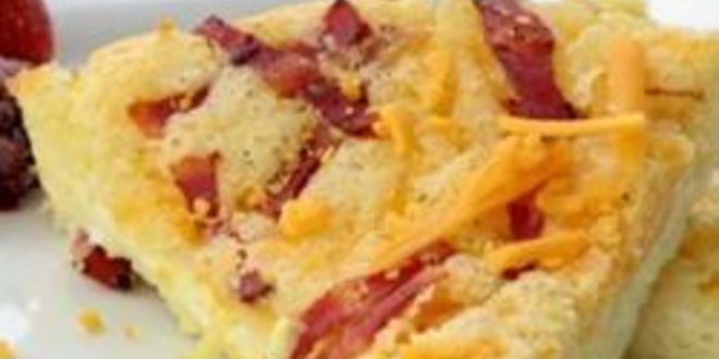Рецепт Быстрого пирога-омлета с беконом