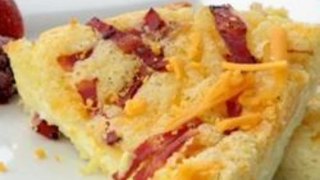 Рецепт быстрого пирога-омлета с беконом