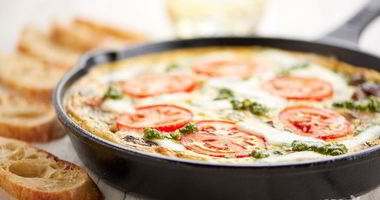 Рецепт Фриттаты с грибами и шпинатом