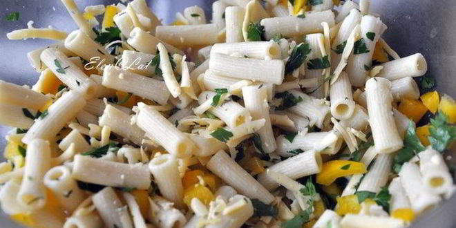 Рецепт фриттаты с макаронами и болгарским перцем