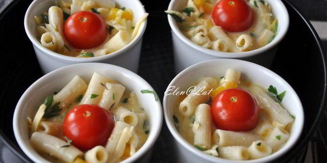 Рецепт фриттаты с макаронами и болгарским перцем