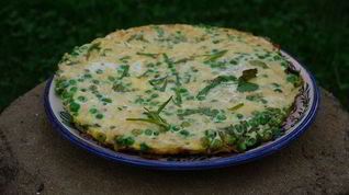 Рецепт Фриттаты с зеленым горошком и картофелем