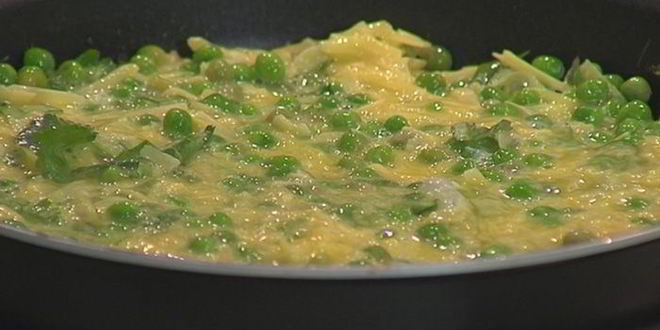 Рецепт фриттаты с зеленым горошком и картофелем