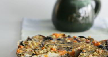 Рецепт Оливковой фриттаты со сладким картофелем и красным луком