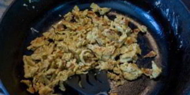 Рецепт омлета из яичного порошка