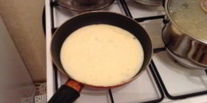 Рецепт омлета на молоке