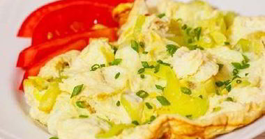 Рецепт Омлета с кабачками и брынзой
