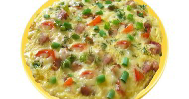 Рецепт Омлета с колбасой