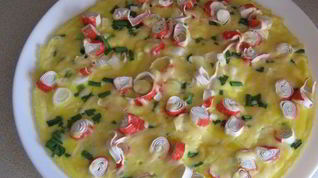 Рецепт Омлета с крабовыми палочками