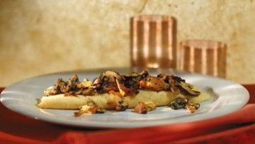 Рецепт Омлета с лисичками и зеленью