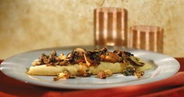 Рецепт Омлета с лисичками и зеленью