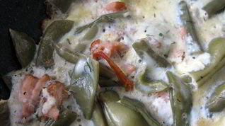 Рецепт Омлета с овощами и рыбой