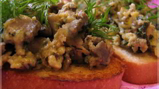 Рецепт Омлета с печенкой и зеленью